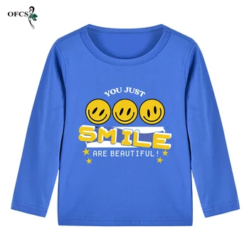Одежда для маленьких мальчиков, детские толстовки на осень-весну, детская футболка с длинным рукавом, хлопковый детский свитер, пуловеры, топы от 2 до 12 лет