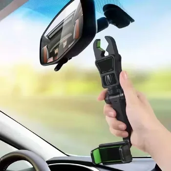 Автомобильная подставка для мобильного телефона, зеркало заднего вида, подставка для навигационной поддержки, защелкивающийся зажим для автомобильного тахографа
