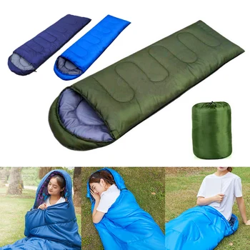 Зимний спальный мешок для кемпинга, сверхлегкий водонепроницаемый 4-х сезонный теплый конверт, спальные мешки для пеших прогулок на природе
