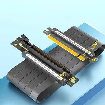 90 ° 180 ° Удлинитель Видеокарты PCIEX16 Экранированный Удлинитель PCIExpress Полноскоростной Удлинитель PCIE X16 Прямая поставка