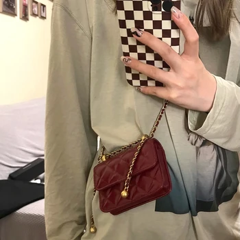 Женская сумка через плечо в Instagram niche 2023, новая сумка на цепочке, студенческая мода, все для мини-ранца