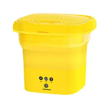 Портативная стиральная машина Yellow Duck, небольшая стиральная машина с сенсорным управлением, идеально подходящая для квартир, общежитий, кемпингов, фургонов и путешествий