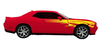 Боковая наклейка Challenger Flame - Автомобильная Наклейка - 2011 - 2020