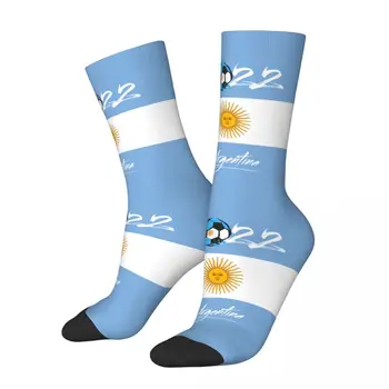 2022 Аргентина Футбол Футбольные товары Экипажные носки Уютный графический средний носок в виде трубки Удобный женский идеальный подарок