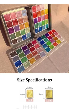Твердые акварельные краски Набор акварельных красок для художественной росписи Дизайна ногтей 167