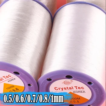 100 м Прозрачная Эластичная Веревка Crystal Line Резиновый Шнур для изготовления ювелирных изделий DIY Браслет из бисера 0.5/0.6/0.7/0.8/ 1 мм