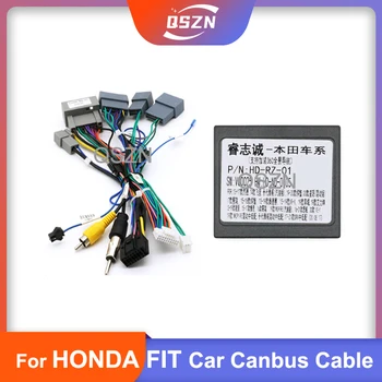 Адаптер Android Canbus box HD-RZ-01 для Honda Fit 2014 Wirng Жгут проводов Автомобильный радиоприемник Мультимедийная навигация DVD