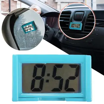 Цифровые часы на приборной панели автомобиля - Автомобильные Клейкие Часы с Гигантским ЖК-дисплеем Времени и суток для Автомобиля P9E7
