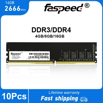 1-10 Шт. Оперативная память Faspeed Ram DDR4 DDR3 4 ГБ 8 ГБ 16 ГБ 1600 МГЦ 2666 МГЦ Memoria Ram DDR 3 DDR 4 PC3 PC4 1.2 В 1.5 В UDIMM Для настольных ПК