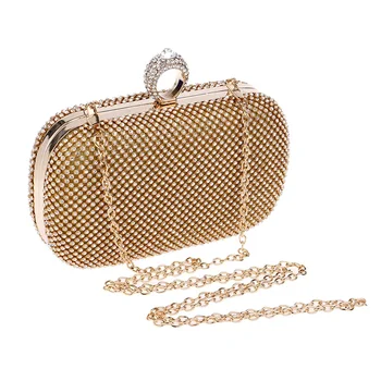 Небольшие кольца, цепочки, бриллианты вечерние сумки модные женские пальцем клатч женский роскошная вечеринка сумки кошелек плечо сумка