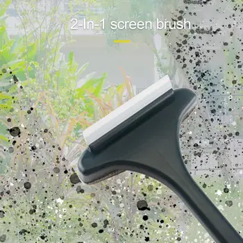 Съемная ручка для удобной щетки для экрана Экологичный набор щеток для экрана Двойного назначения для удобного мытья Окон Эргономичная ручка Многофункциональная