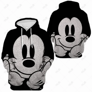 Толстовка с капюшоном мужское пальто мальчик дети хип-хоп толстовки женщины толстовки Дисней Микки Маус печати толстовка с капюшоном Мужская одежда пуловер аниме 