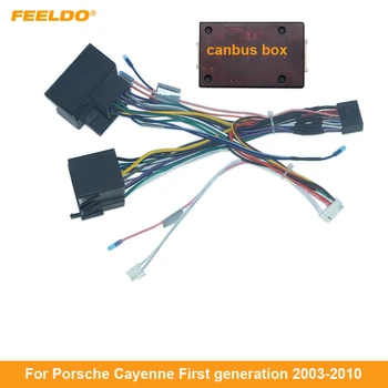 FEELDO Car Audio Raddio 16PIN Android Кабель питания адаптер для Porsche Cayenne Жгут проводов CD/DVD-плеера