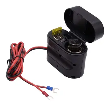 Многофункциональное зарядное устройство для прикуривателя OOTDTY, водонепроницаемая розетка USB-адаптера питания