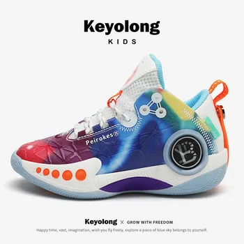 Новая детская спортивная обувь Высококачественная баскетбольная обувь для мальчиков Износостойкая нескользящая спортивная обувь для девочек Уличная обувь для корзин