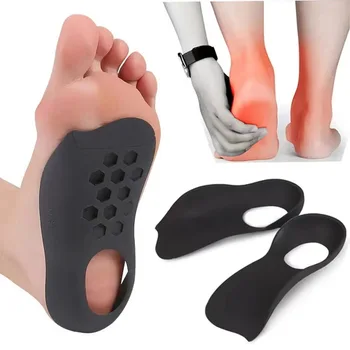 1 пара невидимых супинаторов для плоскостопия При подошвенном фасциите, стельки-вкладыши для обуви, ортопедические стельки для ног O / X, коррекция ног