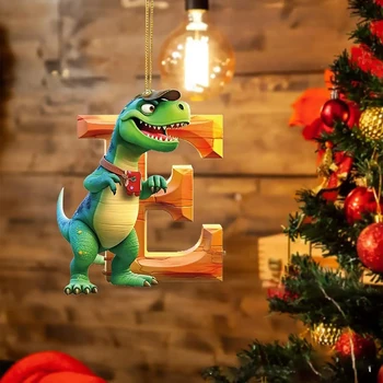 Мультяшные монограммы Динозавры Украшения для Рождественской елки Многофункциональная сумка Кулон Реквизит Рождественский подарок