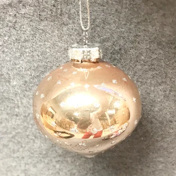 Стеклянный шар, украшение рождественской елки, креативный кулон, подарок Tiktok, внешняя торговля, экспорт, маленький луковый шарик 6,5 см
