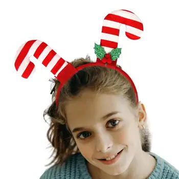 Рождественские Повязки На Голову Рождественская Шляпа Санта Клаус Лента Для Волос Рождественская Девушка Пользу Подарки Повязка На Голову С Рождеством Декор