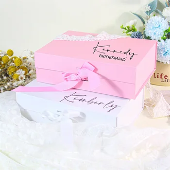 Персонализированные подарочные коробки- изготовленные на заказ подарочные коробки - коробки для подружек невесты 