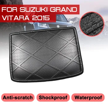Автомобильный коврик для пола, ковер, защита заднего багажника от грязи для Suzuki Grand Vitara 2015
