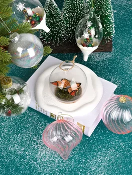 Рождественское украшение стекло, наполненное шариком креативное подвесное украшение в виде шара