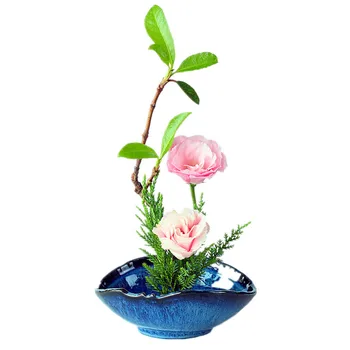 Новые сосуды для цветов в китайском стиле, гидропонные украшения для дома в японском стиле, керамические цветочные горшки, цветочная композиция