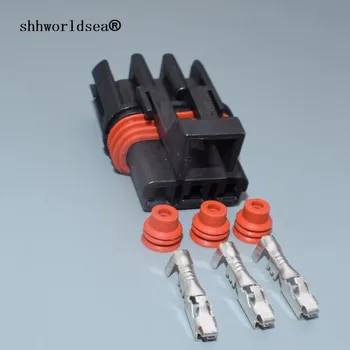 shhworldsea 3-контактный 2,8 мм автоматический пластиковый корпус кабельный штекер жгут проводов разъем-розетка 12040977 автоматический водонепроницаемый штекер