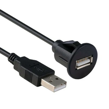 Линия для скрытого монтажа на приборной панели автомобиля Порт USB 2.0 Удлинительный кабель на панели между разъемом и розеткой Отличный пластиковый адаптер