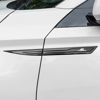 Металлические наклейки на дверь автомобиля по линии талии для BMW M E46 E39 AC Эмблема Schnitzer Наклейки на боковое крыло из углеродного волокна Аксессуары для кузова