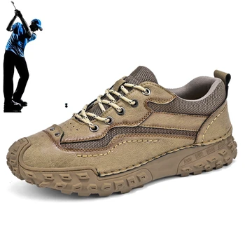 Мужская обувь для гольфа большого размера 38-46, мужская спортивная обувь для отдыха, тренировок, Дышащая мужская обувь для прогулок на открытом воздухе