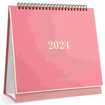 Настольный календарь На 2024 год, Бумажные календари для планирования заказов, настольный ежемесячный планировщик, Офисный
