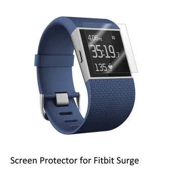 3 * Защитная пленка для экрана из прозрачной ПЭТ-пленки с защитой от царапин для смарт-часов Fitbit Surge