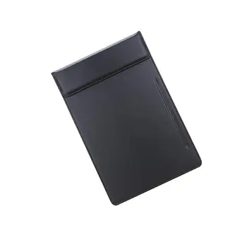 Планшет-буфер обмена формата А4 из искусственной кожи, блокнот для записей, зажим для ручки Черный