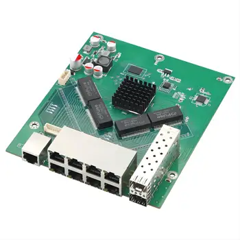 Промышленный коммутатор Ethernet Печатная плата сетевого гигабитного коммутатора POE 8-портовый гигабитный управляемый коммутатор POE 1000 Мбит/с