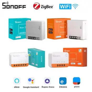 SONOFF Wifi Zigbee MINIR2 DUALR3 ZBMINI DIY Mini Smart Switch eWeLink APP Control Голосовое Управление Работает С Alexa Google Home