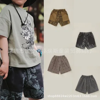 Популярная летняя детская одежда Jenny & Dave 2023 года, шорты с принтом для мальчиков и девочек