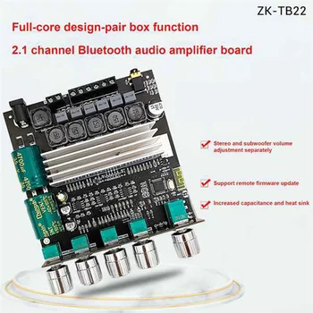 -TB22 TPA3116D2 Плата Усилителя сабвуфера Bluetooth 2.1 Стереоусилитель высокой мощности HiFi 2X50 Вт + 100 Вт Amplificador для динамика