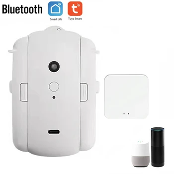 Умный открыватель штор Smart Curtain Robot Gateway Bluetooth Track Curtains Switch Робот-пульт дистанционного управления для Alexa Google Home