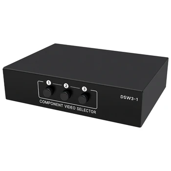 3-Канальный 5-канальный RCA Ypbpr-селекторный AV-переключатель 3 В 1 Выходной Ypbpr-компонентный RGB-переключатель