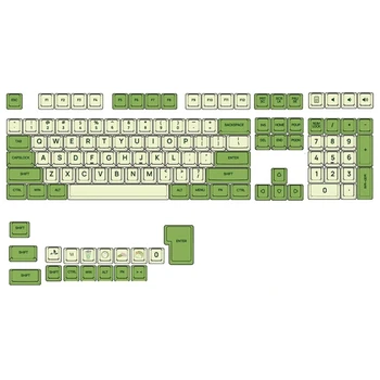 Колпачки Для ключей Matcha Green Сублимационный Краситель XDA Толстый PBT Для MX-Switchs 125 Клавиш Набор Колпачков Для Механической Клавиатуры