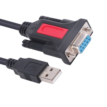 Разъем USB к DB9, последовательный кабель RS232, стандартный разъем DB9, 9-контактный адаптер 9P PL2303