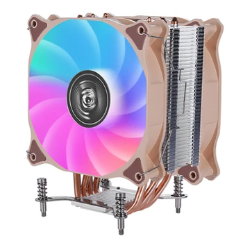Охлаждающий Излучающий Вентилятор Процессорный Кулер 120 мм с 4 Тепловыми Трубками Башенный процессор 3Pin/4Pin Универсальная Материнская плата Intel X79 X99 X299 2099 2011
