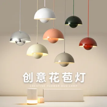 Датская дизайнерская люстра Macaron Three Heads, лампа для столовой, Скандинавский современный минималистичный светильник для спальни, прикроватная тумбочка, Маленький светильник