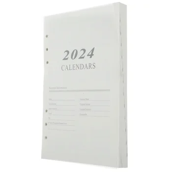 Карманный блокнот на английском языке на 2024 год, Страница для дневника формата А5, Дорожный блокнот, ежедневник, год пополнения бумаги для блокнота