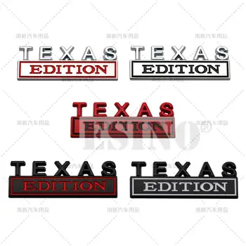Автомобильный Стайлинг 3D Texas Edition Металл Хром Цинковый сплав Клейкая Эмблема Декоративный значок Забавная наклейка Автоаксессуар