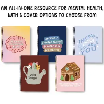 Бумажный блокнот для журнала психического здоровья, портативный квадратный канцелярский блокнот, журнал расписаний, блокнот