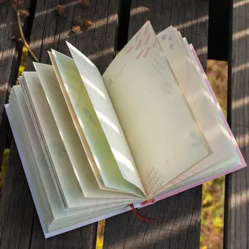 Новая креативная корейская Маленькая Свежая Цветная страница, Блокнот с иллюстрациями, Блокнот для дневника, альбом для рисования, Школьные принадлежности, подарки для студентов