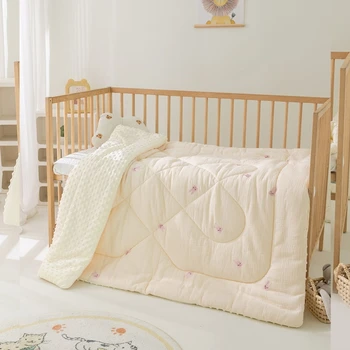3-Слойное детское одеяло, утолщенные теплые одеяла для новорожденных с точечной спинкой, прямая поставка