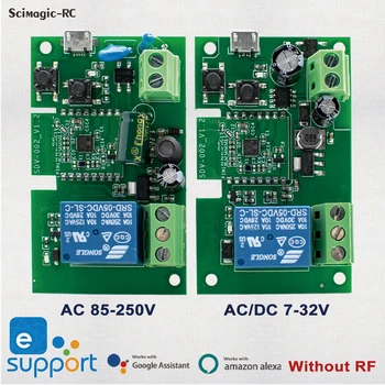 Ewelink 1CH Умный WIFI Релейный Модуль Домашней Автоматизации Smart Home Switch AC7-32V 85-250 В USB5V Пульт Дистанционного Управления Выключателем Света
